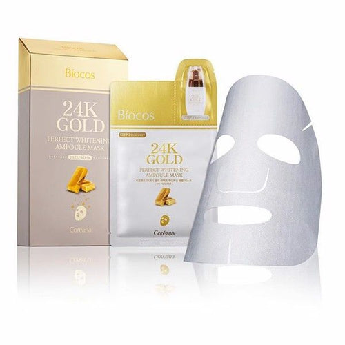 Mặt Nạ Vàng Coreana 24k Gold Perfect Ampoule &Mask